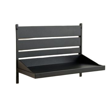 Holly Bend Wall-Mounted Entryway Organizer Shelf - Black
