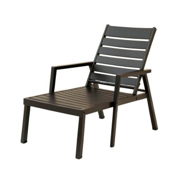 Holly Brook Outdoor Lounge Chair - Black