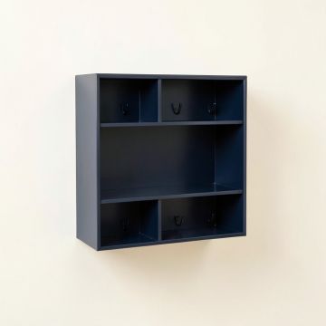 Olive Crest Wall-Mounted Entryway Organizer Shelf - Navy (synthetic illustration; no displayed measurements)