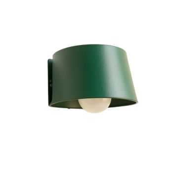 Maple Dale Wall Sconce Mounted On A Plain Wall - Green
