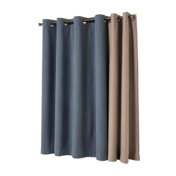 Aleksander Solid Color Semi-Sheer Grommet Curtain Panels
