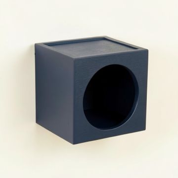 Birch Brook Wall-Mounted Cat Perch - Navy (synthetic illustration; no displayed measurements)