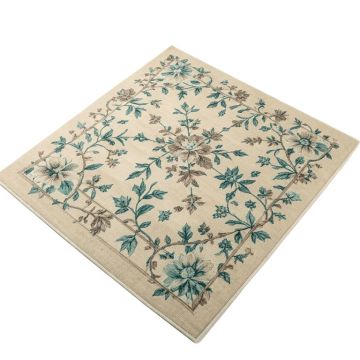 Algonac Floral Beige/Teal Indoor / Outdoor Area Rug