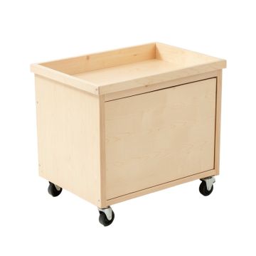 Field Bluff Empty Rolling Workshop Cart - Beige
