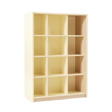 Summit Arc Freestanding Bookcase - Cream (synthetic illustration; no displayed measurements)
