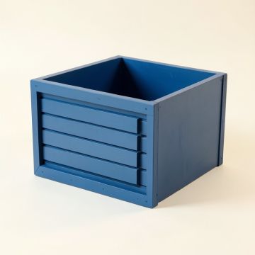 Holly Bluff Empty Furniture-Style Litter Enclosure - Blue (synthetic illustration; no displayed measurements)