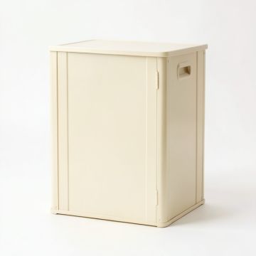 Moss Canyon Closed Outdoor Storage Box - Cream (synthetic illustration; no displayed measurements)