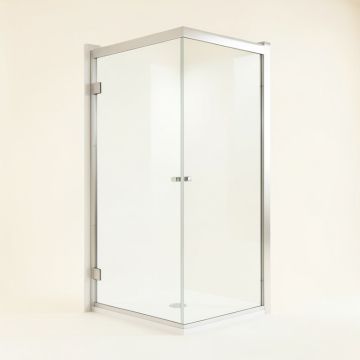 Elan E-Class 60 '' W X 66 '' H Single Sliding Frameless Shower Door With Rollerdisk Technology (synthetic illustration; no displayed measurements)