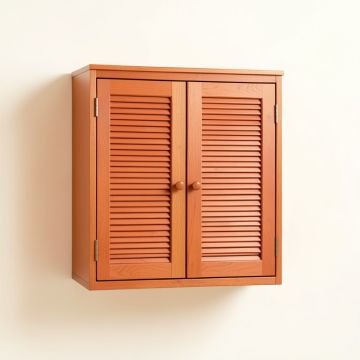 Stone Arc Wall-Mounted Laundry Cabinet - Terracotta (synthetic illustration; no displayed measurements)