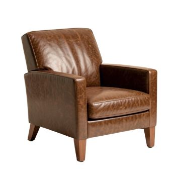 Egremont 41 '' Wide Split Grain Leather Armchair