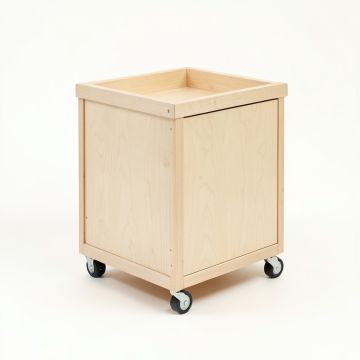 Slate Bluff Empty Rolling Workshop Cart - Beige (synthetic illustration; no displayed measurements)