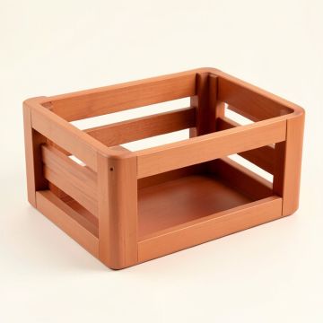 Holly Bluff Empty Furniture-Style Pet Crate - Terracotta (synthetic illustration; no displayed measurements)