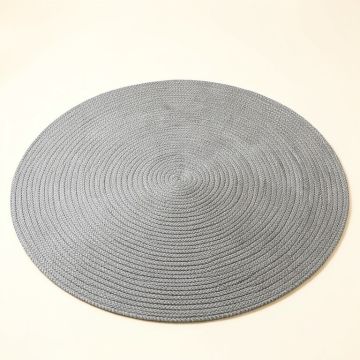 Ash Bluff Round Area Rug - Gray (synthetic illustration; no displayed measurements)