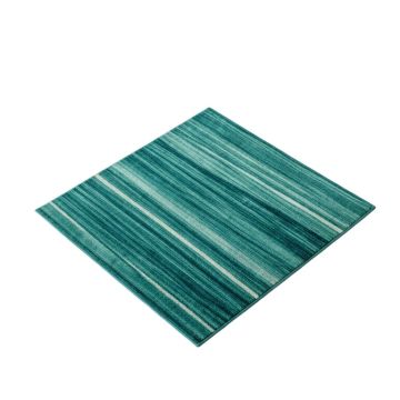 Desantiago Texture Stripe Teal Indoor/Outdoor Area Rug