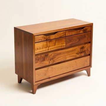 Chevell 70 '' 3 Drawer Acacia Wood Sideboard (synthetic illustration; no displayed measurements)