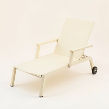 Dune Branch Outdoor Lounge Chair - Cream (synthetic illustration; no displayed measurements)