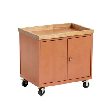 Cliff Brook Empty Rolling Workshop Cart - Terracotta (synthetic illustration; no displayed measurements)