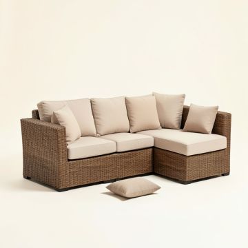 Grandfield Stance Outdoor 5 Piece Rattan Sofa Seating Group Set With Cushions (synthetic illustration; no displayed measurements)