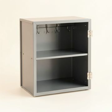 Elm Bend Empty Mug-Storage Cabinet Insert - Gray (synthetic illustration; no displayed measurements)
