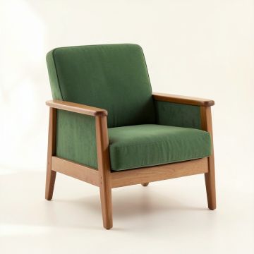 Sage Bend Upholstered Armchair - Green (synthetic illustration; no displayed measurements)