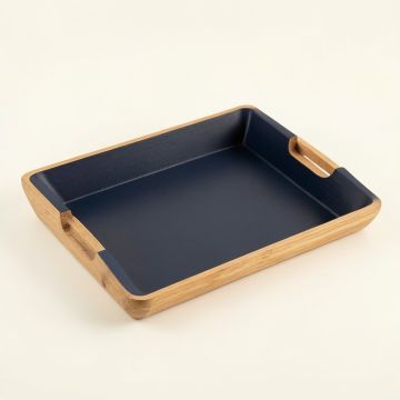 Rowan Bend Serving Tray - Navy (synthetic illustration; no displayed measurements)