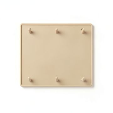 Sage Arc Empty Wall-Mounted Tool Organizer Panel - Beige (synthetic illustration; no displayed measurements)