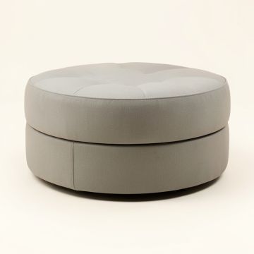 Darell 36 '' Wide Tufted Round Storage Ottoman (synthetic illustration; no displayed measurements)