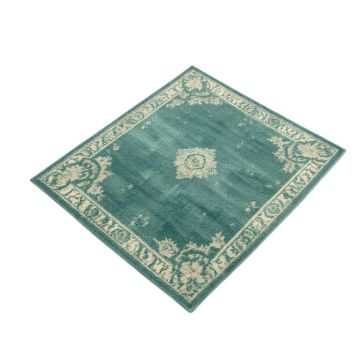 Teal/Ivory Indoor / Outdoor Area Rug