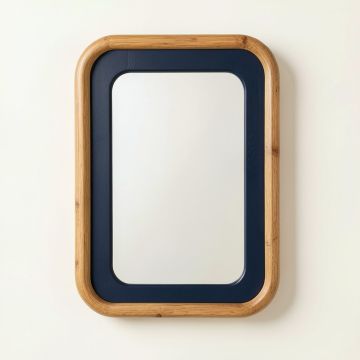 Meadow Crest Framed Wall Mirror - Navy (synthetic illustration; no displayed measurements)