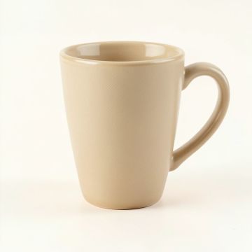 Olive Bend Ceramic Mug - Beige (synthetic illustration; no displayed measurements)