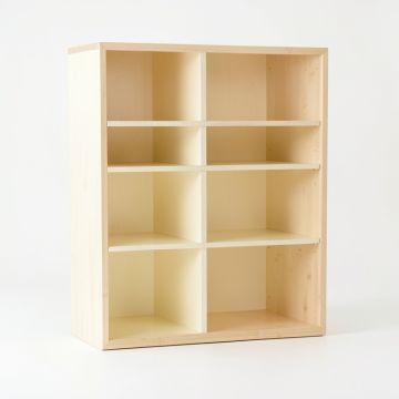 Spruce Dell Freestanding Bookcase - Cream (synthetic illustration; no displayed measurements)