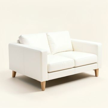Vannatter 90 '' Faux Leather Square Arm Sofa (synthetic illustration; no displayed measurements)