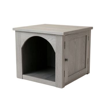 Brook Bend Empty Furniture-Style Litter Enclosure - Gray