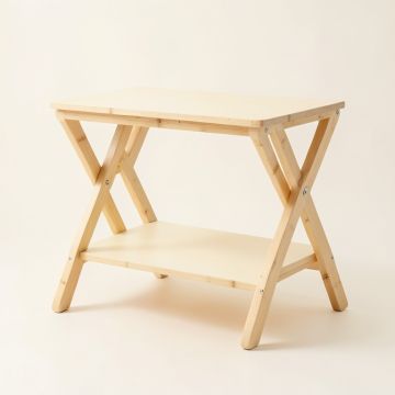 Heath Canyon Side Table - Cream (synthetic illustration; no displayed measurements)