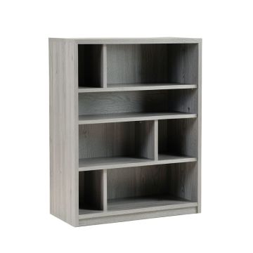 Elm Dale Freestanding Bookcase - Gray