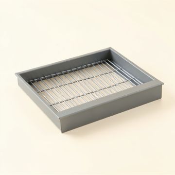 Brook Brook Empty Under-Desk Cable Tray - Gray (synthetic illustration; no displayed measurements)