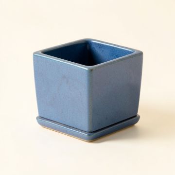 Clay Crest Empty Planter - Blue (synthetic illustration; no displayed measurements)
