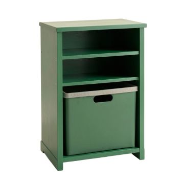 River Bend Freestanding Pull-Out Hamper Cabinet - Green