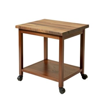 Premier Kitchen Cart With Butcher Block Top