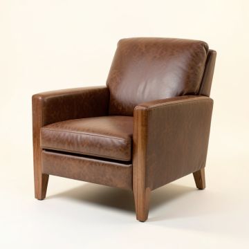 Cedarburg 29.5 '' Wide Genuine Leather Armchair (synthetic illustration; no displayed measurements)