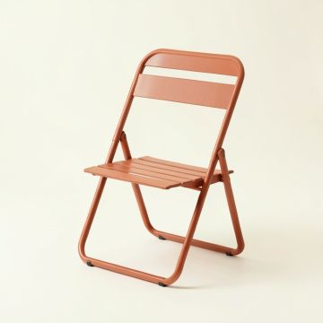 Wren Canyon Folding Outdoor Chair - Terracotta (synthetic illustration; no displayed measurements)