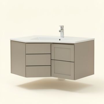 Berteau 16 '' Wall-Mounted Single Bathroom Vanity Set (synthetic illustration; no displayed measurements)
