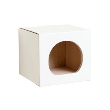 Brook Edge Wall-Mounted Cat Perch - White