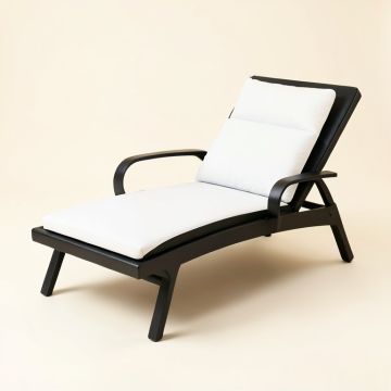 Sun Reclining Chaise Lounge With Cushion (synthetic illustration; no displayed measurements)