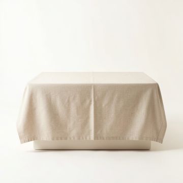 Slate Bend Flat Bed Sheet - Beige (synthetic illustration; no displayed measurements)
