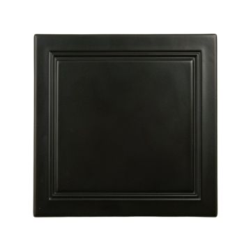 Cedar Bluff Uninstalled Square Decorative Tile - Black