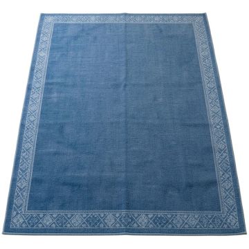 Linden Bluff Rectangular Area Rug - Blue