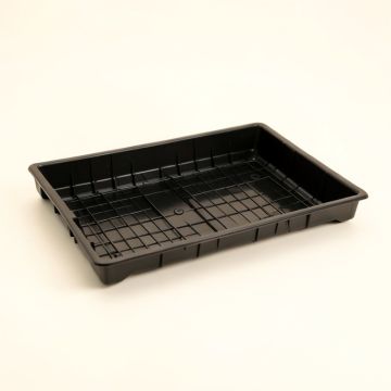 Juniper Branch Empty Under-Desk Cable Tray - Black (synthetic illustration; no displayed measurements)