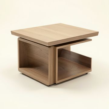 Bjorn Wheel Coffee Table With Storage (synthetic illustration; no displayed measurements)