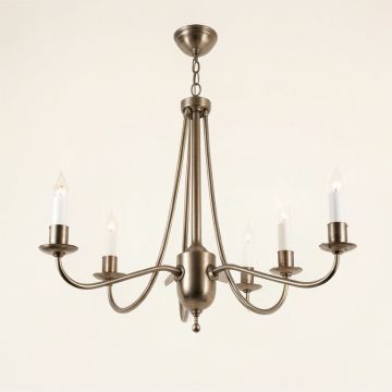 Cornalin 6 - Light Candle Style Drum Chandelier (synthetic illustration; no displayed measurements)